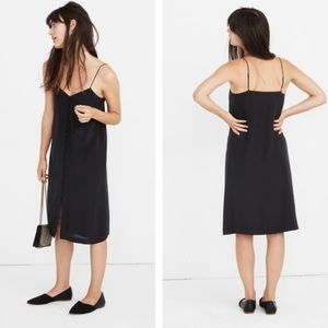 NWT Madewell Button Front Silk Slip Dress Size 2